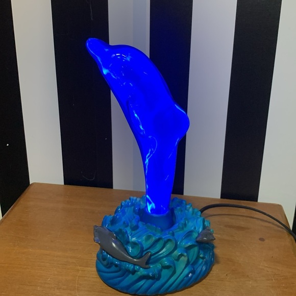 Retro Vintage Y2K Dolphin Plasma Lamp Beachy Ocean Nautical Tropical Neon Light - Picture 13 of 14